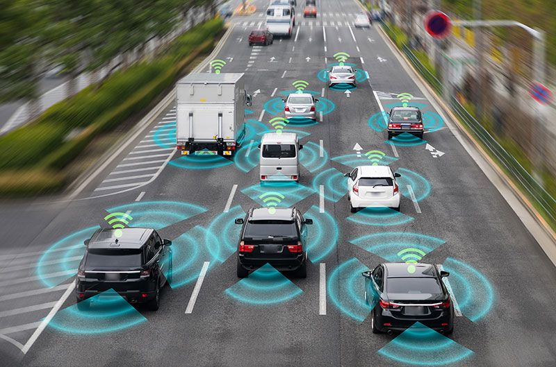 Future cars and trucks using C-V2X and 5G on the roads